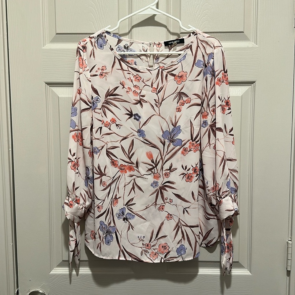 Nine West Floral Blouse